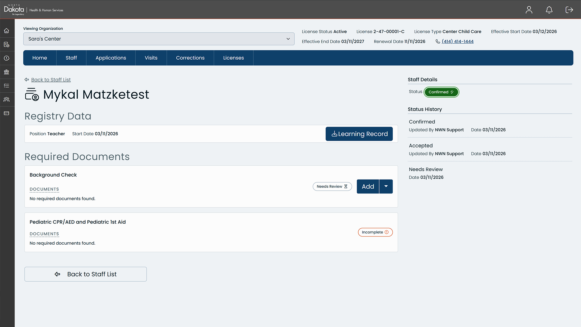 Redesigned dashboard showing a clean layout and modernized UI