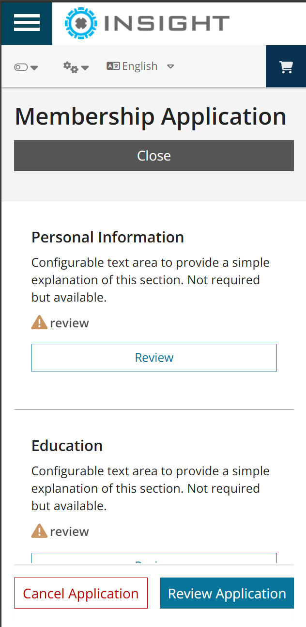 Registry v7 mobile application